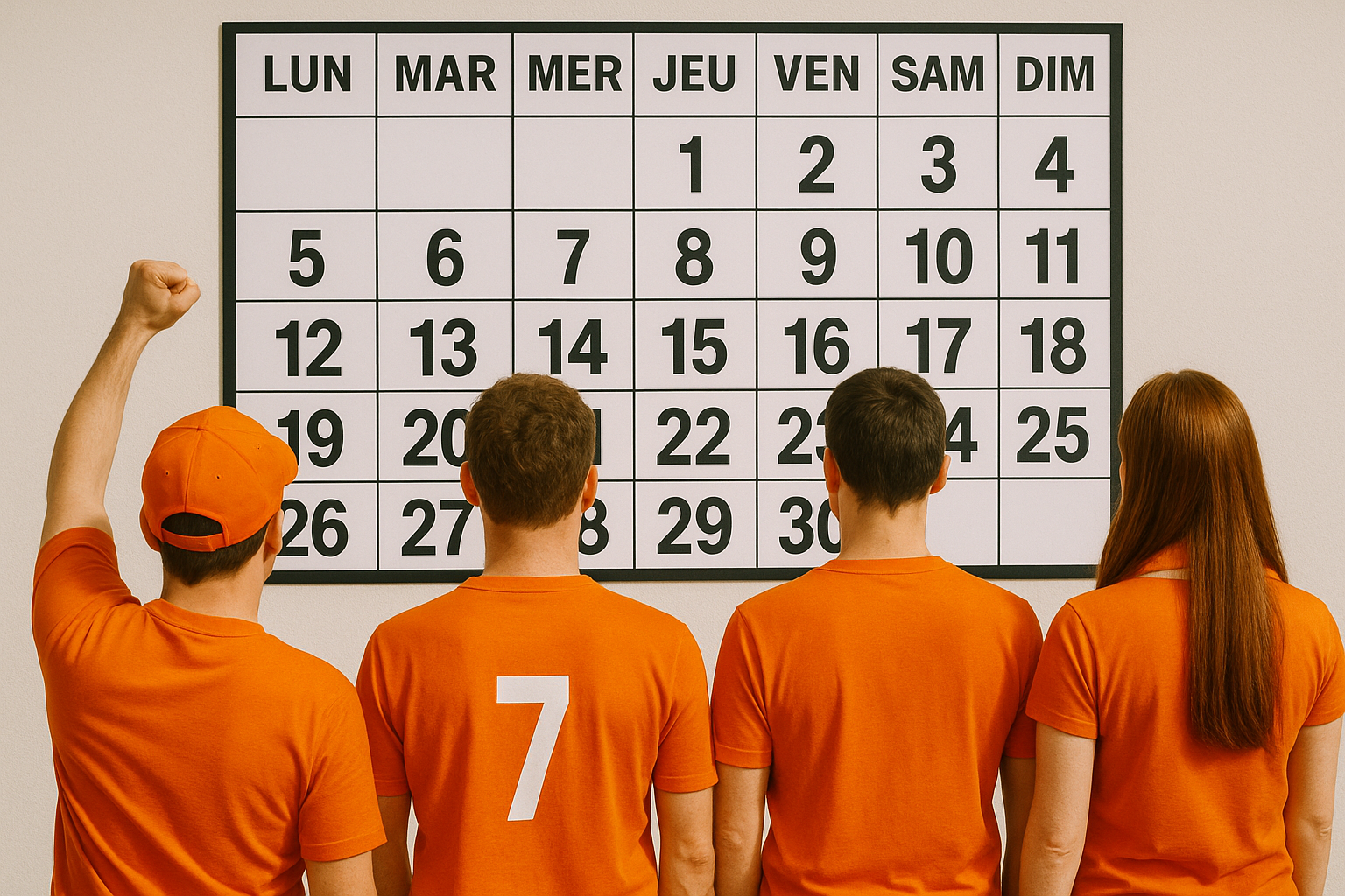 Le calendrier est là ! 